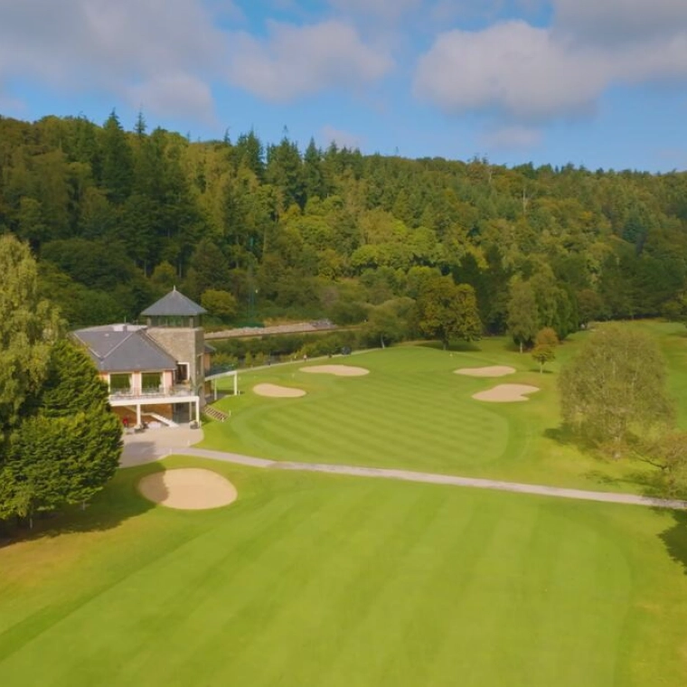 clubhouse aerial shot