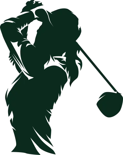 female golfer vector